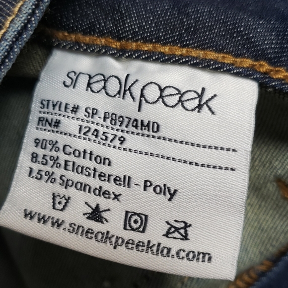 Sneak peek Jeans juniors size 1 nwt midrise - Picture 5 of 6